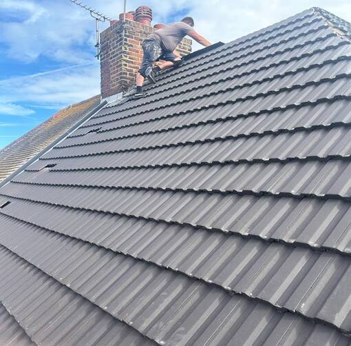 Beccles Roofing Services 11 This is a photo of a new roof being installed in Beccles. Installation carried out by Beccles Roofing Services