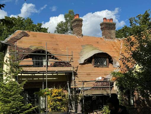 Beccles Roofing Services 5 This is a photo of a roof being repaired in Beccles. Installation carried out by Beccles Roofing Services